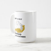 自分のビジネスを掘り下げる男だけだ コーヒーマグカップ (正面左)