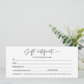 自分のビジネス用のギフト券 (スタンド正面)
