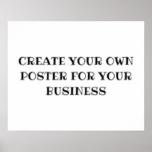 自分のビジネス用のポスターを作成する