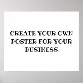自分のビジネス用のポスターを作成する ポスター
