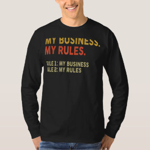 自分のビジネス自分のルール1自分のビジネスのルール2自分 Tシャツ