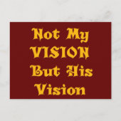 自分のビジョンではなくビジョンを作成する ポストカード (正面)