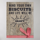 自分のビスケットのポスターに気を付け素朴なさい ポスター (正面)