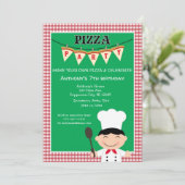 自分のピザボーイ誕生日パーティーを作る 招待状 (スタンド正面)