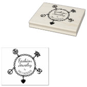 自分のファッションジュエリーを大きくする ラバースタンプ (押印)