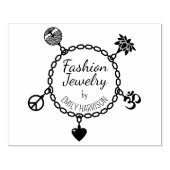 自分のファッションジュエリーを大きくする ラバースタンプ (インプリント)