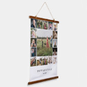 自分のファミリーカスタムを追加する17フォトコラージュ 吊り下げ型タペストリー (傾斜あり)