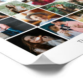 自分のファミリーカスタム20フォトコラージュの追加 ポスター (角)