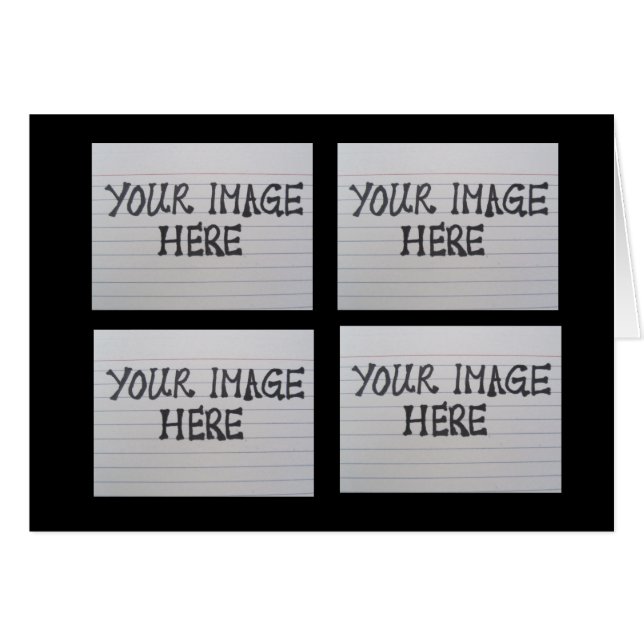 自分のフォトグリーティングカードを作成する (正面横)