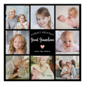 自分のフォトコラージュのおばあちゃんを素晴らし作成モダンする ポスター (正面)