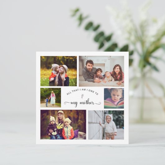 自分のフォトコラージュの母の最高の母の引用文を追加 (スタンド正面)