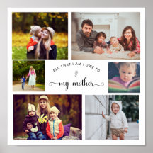 自分のフォトコラージュの母の最高の母の引用文を追加
