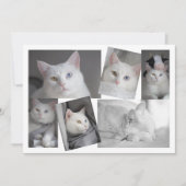 自分のフォトコラージュカードを作成パーソナライズされたする 招待状 (正面)