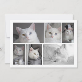 自分のフォトコラージュカードを作成パーソナライズされたする 招待状