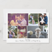 自分のフォトコラージュカードを作成パーソナライズされたする 招待状 (正面)