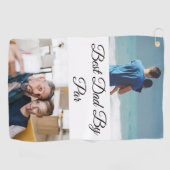 自分のフォトファカスタムイターズデーを作成 ゴルフタオル (横)