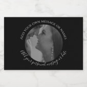 自分のフォトミニワインラベルをきらめく作成する スパークリングワインラベル (シングルラベル)