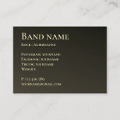 自分のフォトミュージックバンドグループの名刺 名刺 (裏面)