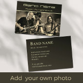 自分のフォトミュージックバンドグループの名刺 名刺
