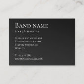 自分のフォトミュージックバンドグループの名刺 名刺 (裏面)