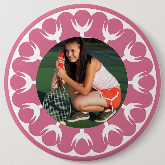 自分のフォトラウンドボタンを追加する 缶バッジ (正面)