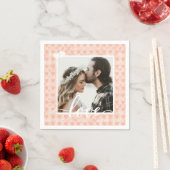 自分のフォトラカスタムブハートをバラ金ゴールドに追加 スタンダードカクテルナプキン (インサイチュ)