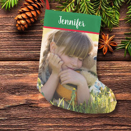 自分のフルフォトクリスマスを作成する スモールクリスマスストッキング