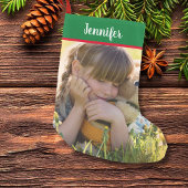 自分のフルフォトクリスマスを作成する スモールクリスマスストッキング