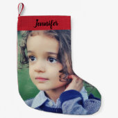 自分のフルフォトクリスマスを作成する スモールクリスマスストッキング (正面)