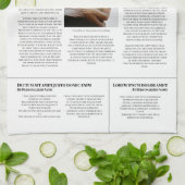 自分のフロントページニュース記事の写真パーソナライズされた キッチンタオル (折り畳み)