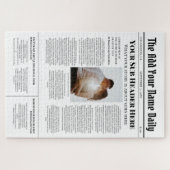 自分のフロントページニュース記事の写真パーソナライズされた ジグソーパズル (横)