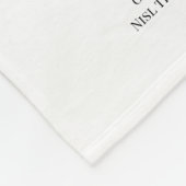 自分のフロントページニュース記事の写真パーソナライズされた フリースブランケット (角)