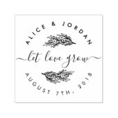 自分のフローラを作成して愛を成長結婚させる セルフインキングスタンプ (デザイン)