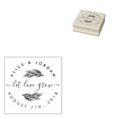 自分のフローラを作成して愛を成長結婚させる ラバースタンプ (押印)