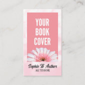 自分のブックカバーの追加プロモーションピンク作家 名刺 (正面)