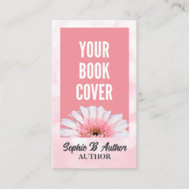 自分のブックカバーの追加プロモーションピンク作家 名刺