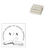 自分のブックライブラリモダンを作成カスタムする ラバースタンプ (押印)