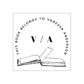 自分のブックライブラリモダンを作成カスタムする ラバースタンプ (インプリント)