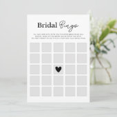 自分のブライダルシャワービンゴゲームカードを作成 招待状 (スタンド正面)
