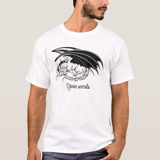 自分のブラックドラゴンを作る Tシャツ (正面)