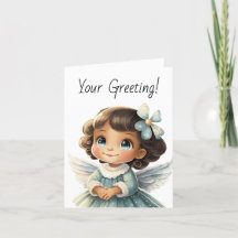 自分のブルネットブルーエンジェルクリスマスを作成