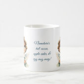 自分のブルネットブルーエンジェルクリスマスを作成 モーフィングマグカップ (中央)