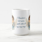 自分のブルネットボーイブルーエンジェルクリスマスを作成 モーフィングマグカップ (中央)