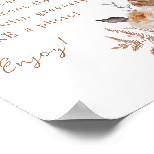 自分のブーケボホテラコッタを作る ポスター (角)