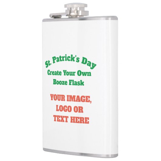 自分のブーズフラッパーソナライズされたクを作成する フラスク (左)