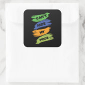 自分のプライド | LGBTQ |ゲイプライド スクエアシール (バッグ)