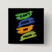 自分のプライド | LGBTQ |ゲイプライド 缶バッジ (正面)
