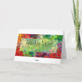 自分のプライベートビーチグリーティングカード カード (裏面)