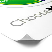 自分のプレートを選択(白) ポスター (角)