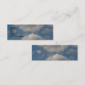 自分のプロファイルカードを作成する スキニー名刺 (正面/裏面)